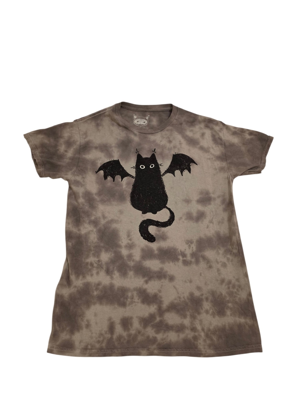 Stephanie Bayles Bat Cat Tie-Dye Graphic T-Shirt